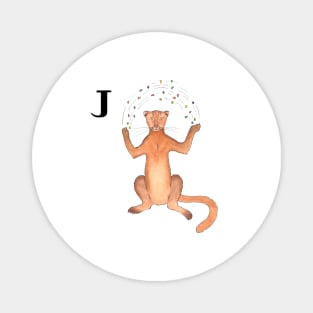 J is for Jaguarundi Magnet